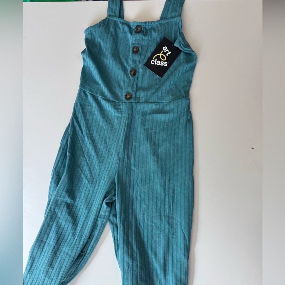 Art Class Turquoise Jumpsuit